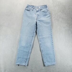 VTG Levis 501 Jeans Womens 11 Blue High Rise Straight Button Fly Made in USA 90s